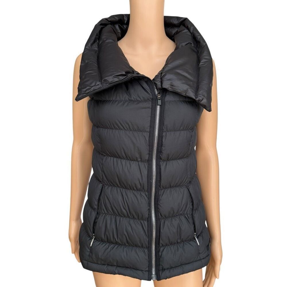 Athleta Downabout Down Fill Vest Asymmetrical Zip Puffer size XS